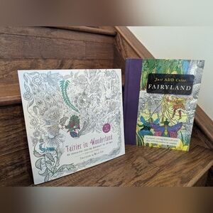 The Fairyland Colouring Book & Fairies in Wonderland 2 Coloring Books for adults